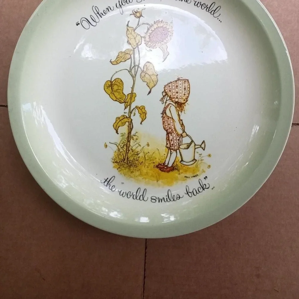 Vintage Holly Hobbie Collector Plate 1972 porcelain plate cottagecore grandmacor